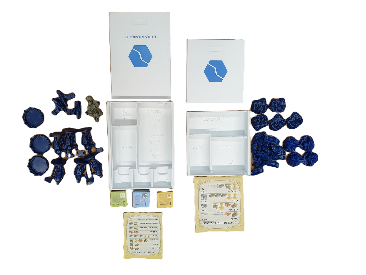 CATAN + Cities and Knights + Expansions Board Game Organizer - Insert - Premium Storage Solution