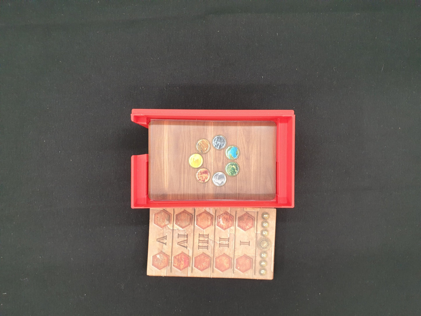 Age of Innovation Terra Mystica Board Game Organizer, Age of Innovation Insert, STL file for 3d printing