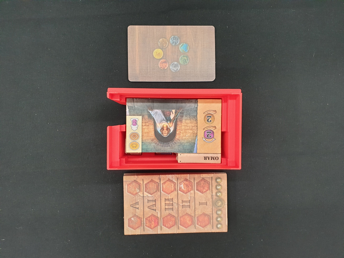 Age of Innovation Terra Mystica Board Game Organizer, Age of Innovation Insert, STL file for 3d printing