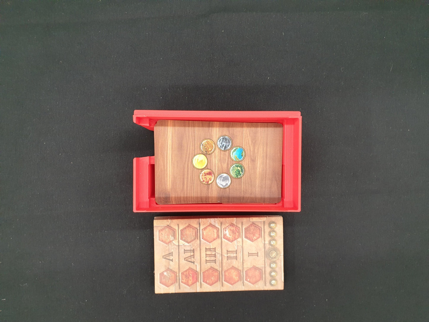 Age of Innovation Terra Mystica Board Game Organizer, Age of Innovation Insert, STL file for 3d printing