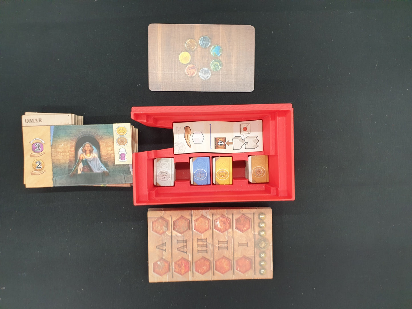 Age of Innovation Terra Mystica Board Game Organizer, Age of Innovation Insert, STL file for 3d printing