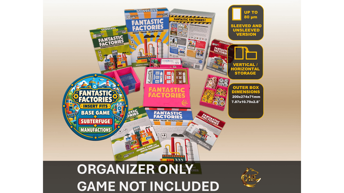 Fantastic Factories + Expansions 3D Printed Organizer
