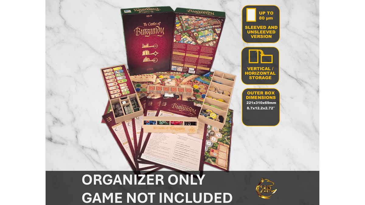 The Castles of Burgundy 3D Printed Organizer