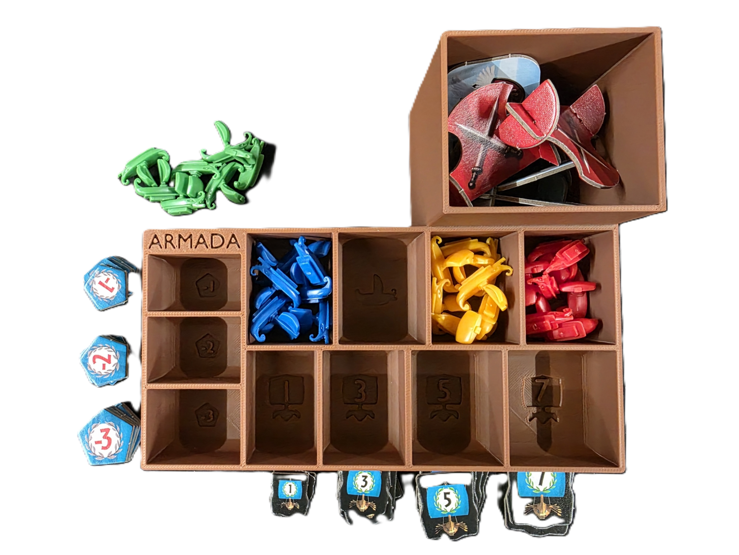 Insert for 7 Wonders Second Edition + Armada + Cities + Edifice + Leaders