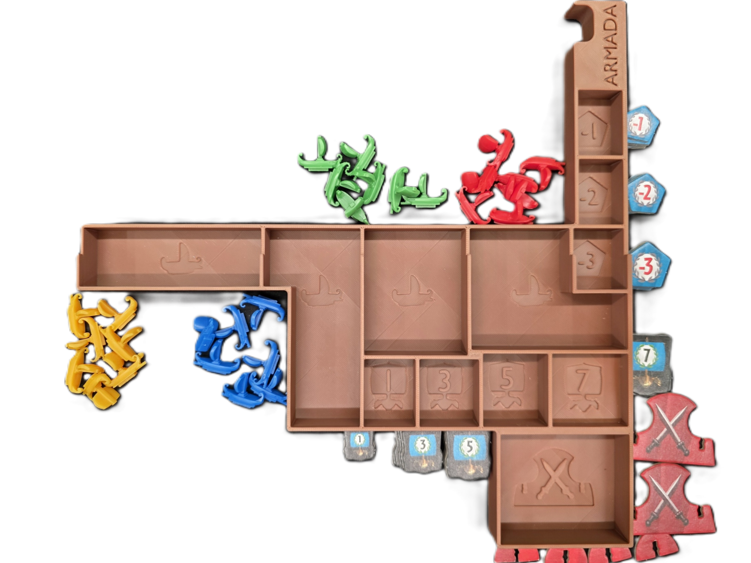 Insert for 7 Wonders Second Edition + Armada + Cities + Edifice + Leaders
