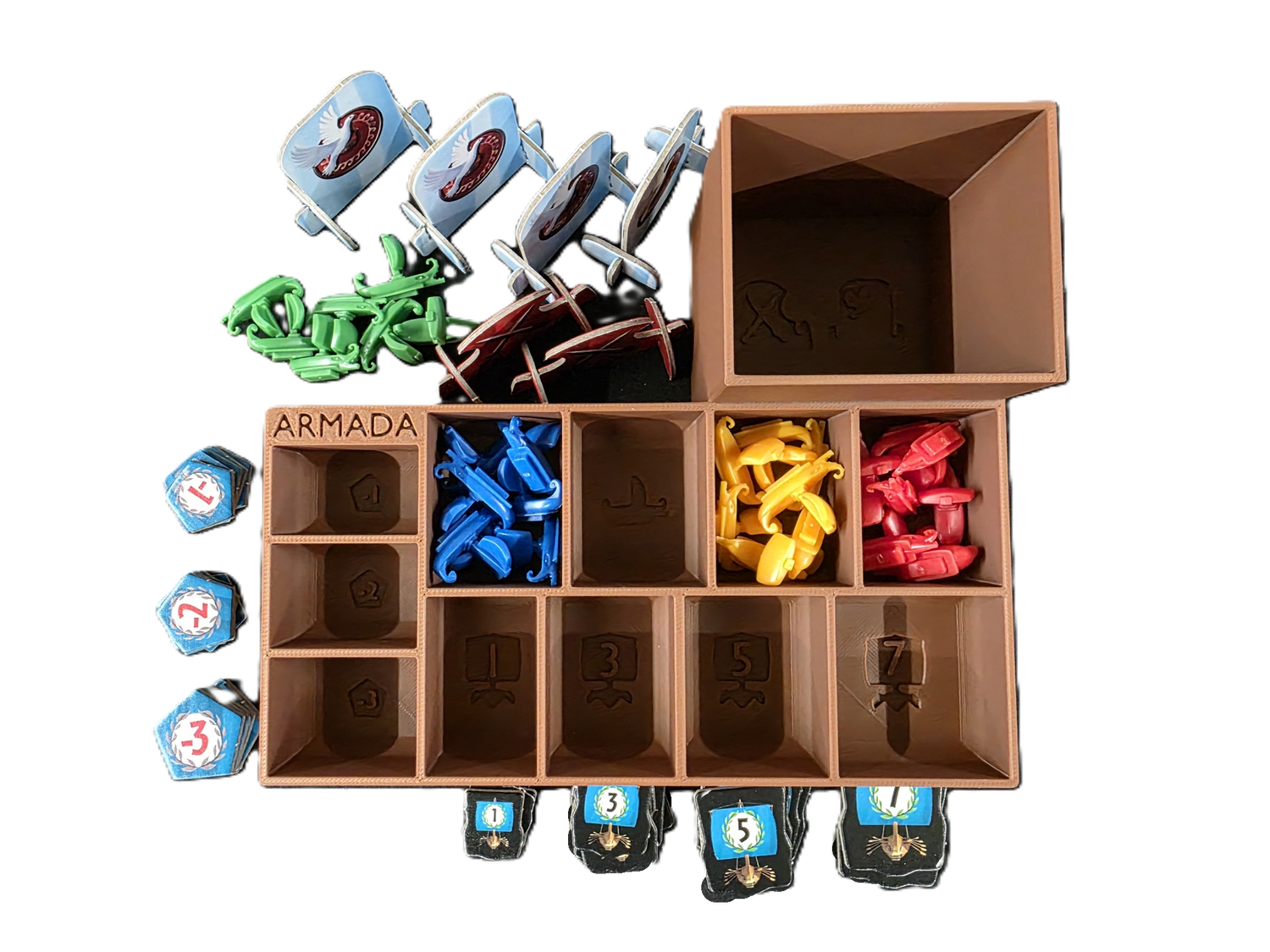 Insert for 7 Wonders Second Edition + Armada + Cities + Edifice + Leaders