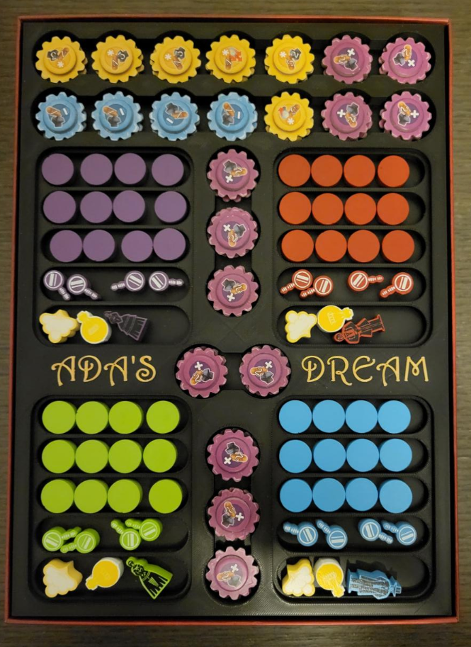 Ada's Dream Board Game Organizer | 3D Printed Storage Insert