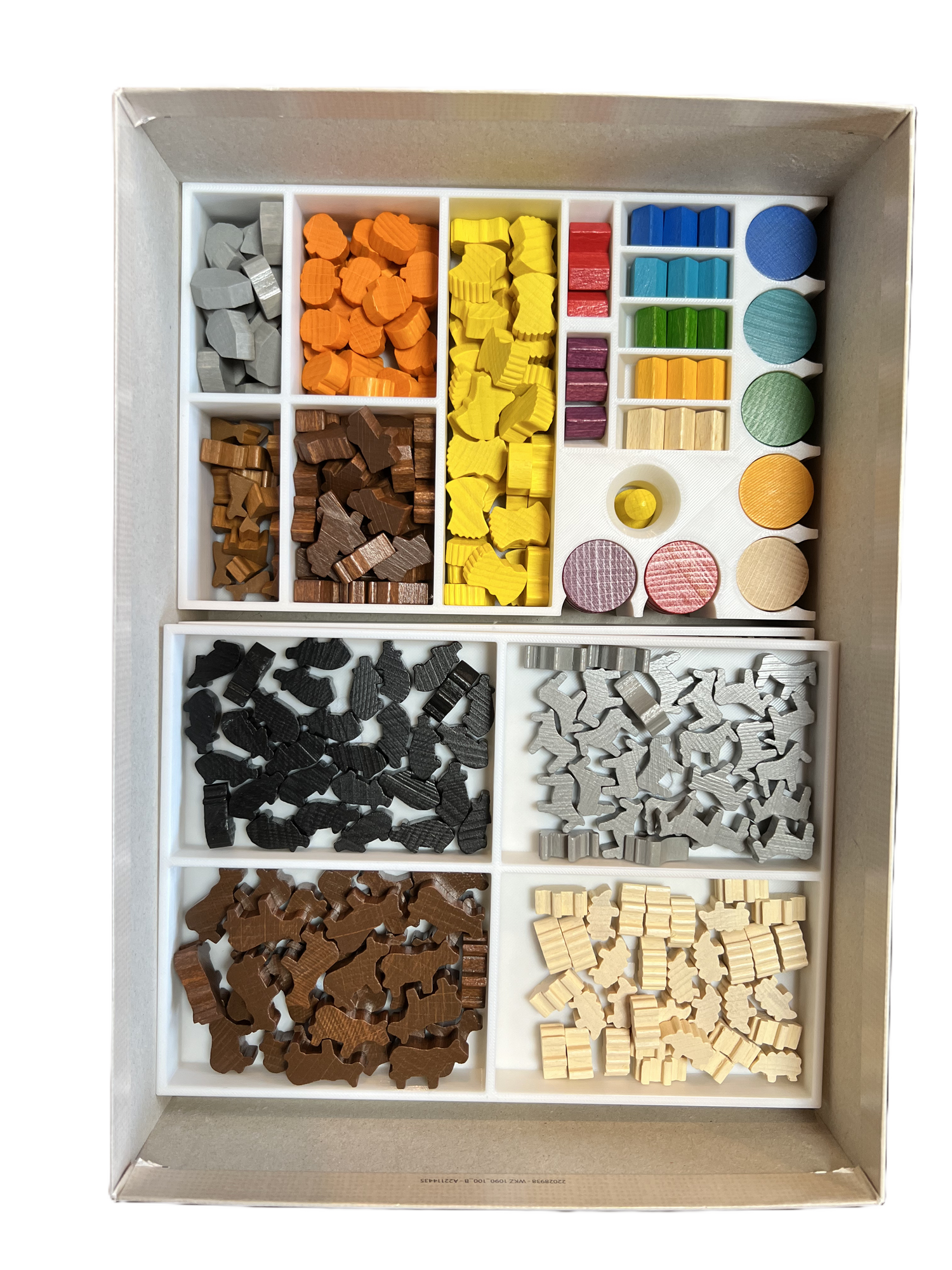 Agricola Brettspiel-Organizer | 3D-gedruckter Aufbewahrungseinsatz