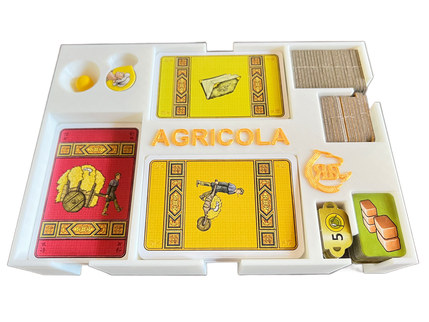Agricola Brettspiel-Organizer | 3D-gedruckter Aufbewahrungseinsatz