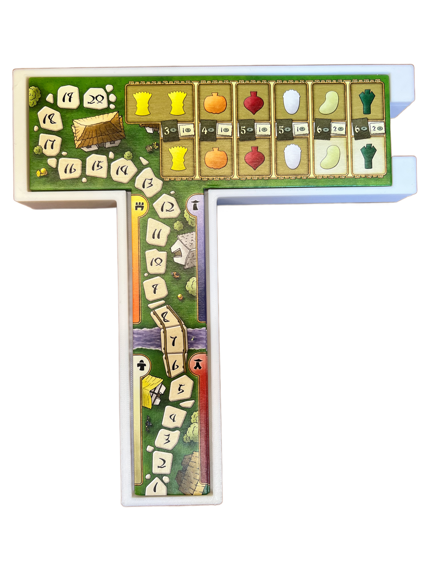 Organizer do gry planszowej „U bram Loyang” | Wkładka drukowana w 3D