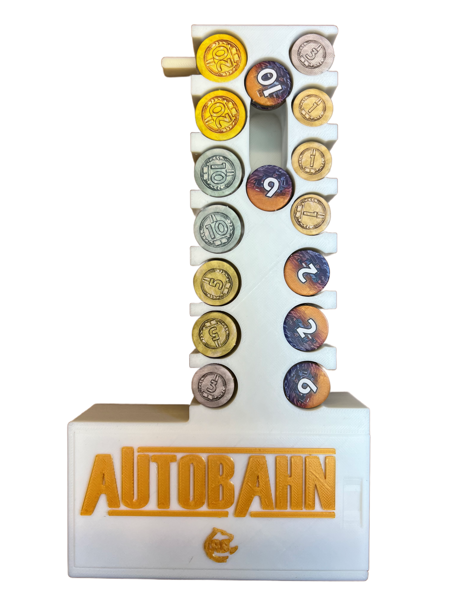 Autobahn Board Game Organizer - 3D Printed Insert