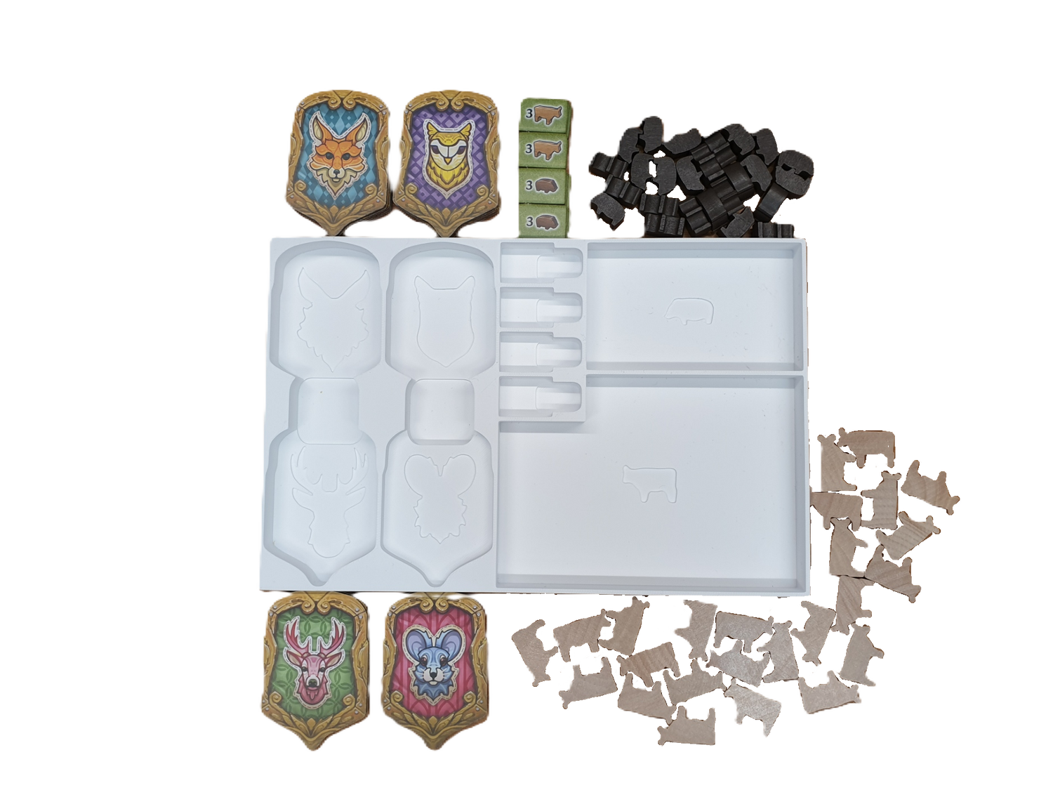 Organizer do gier planszowych Black Forest – wkładka – rozwiązanie premium do przechowywania