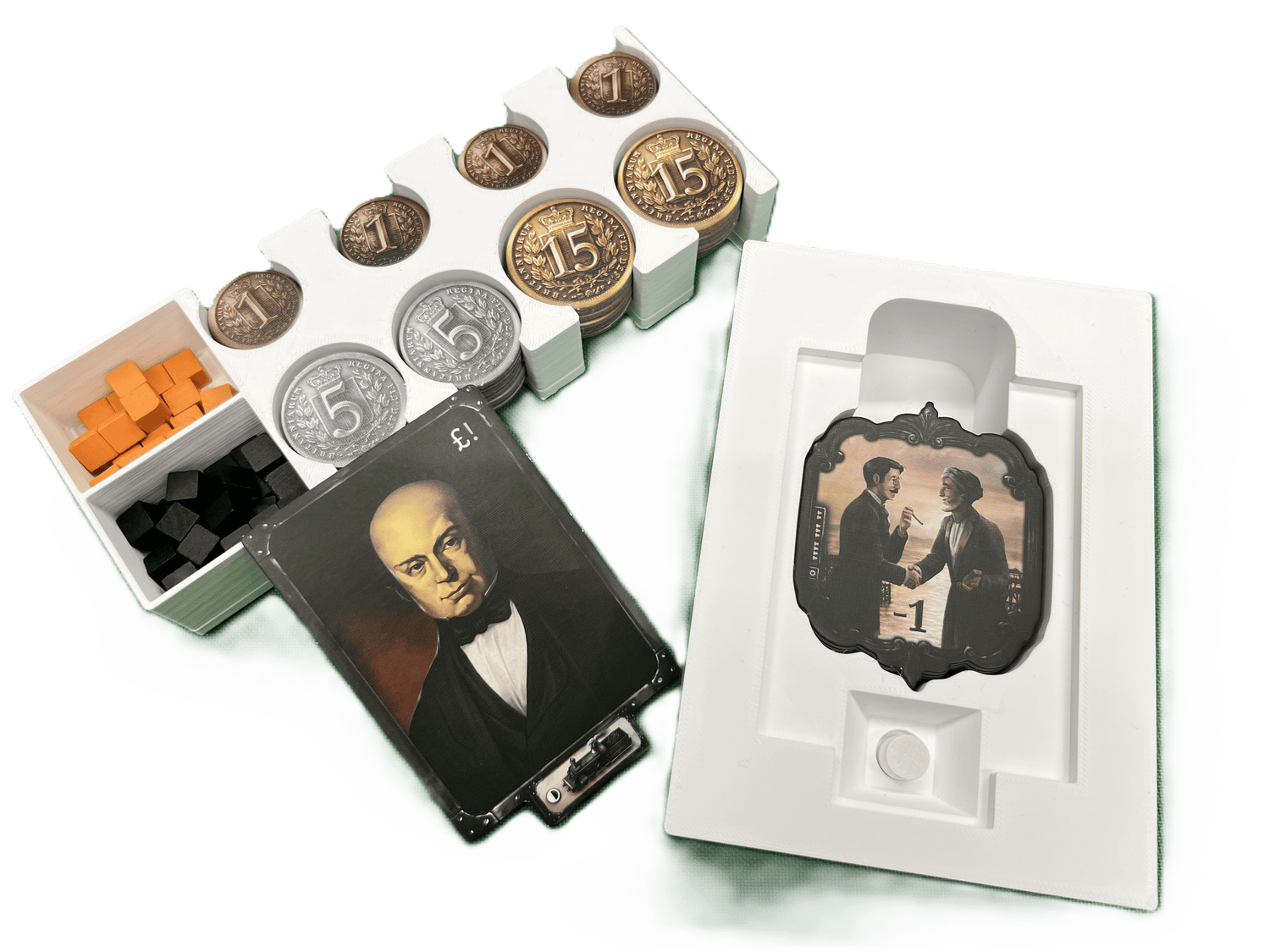 Organizer do gier planszowych Brass Lancashire | Plik STL do druku 3D