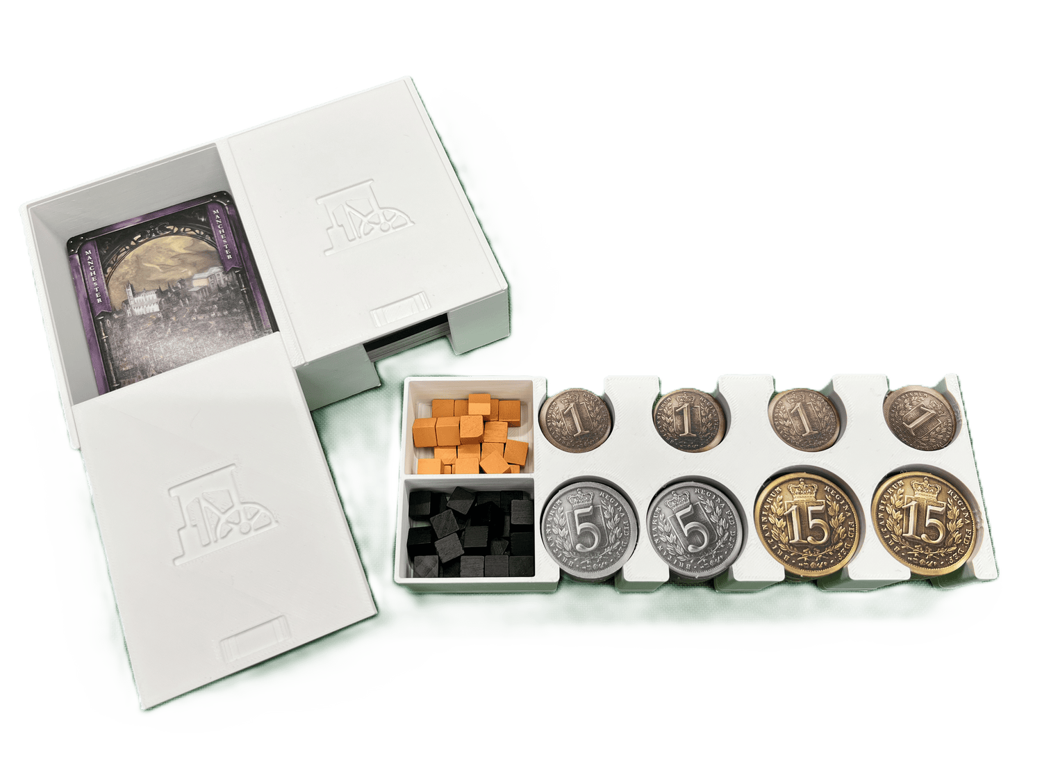 Organizer do gier planszowych Brass Lancashire | Plik STL do druku 3D