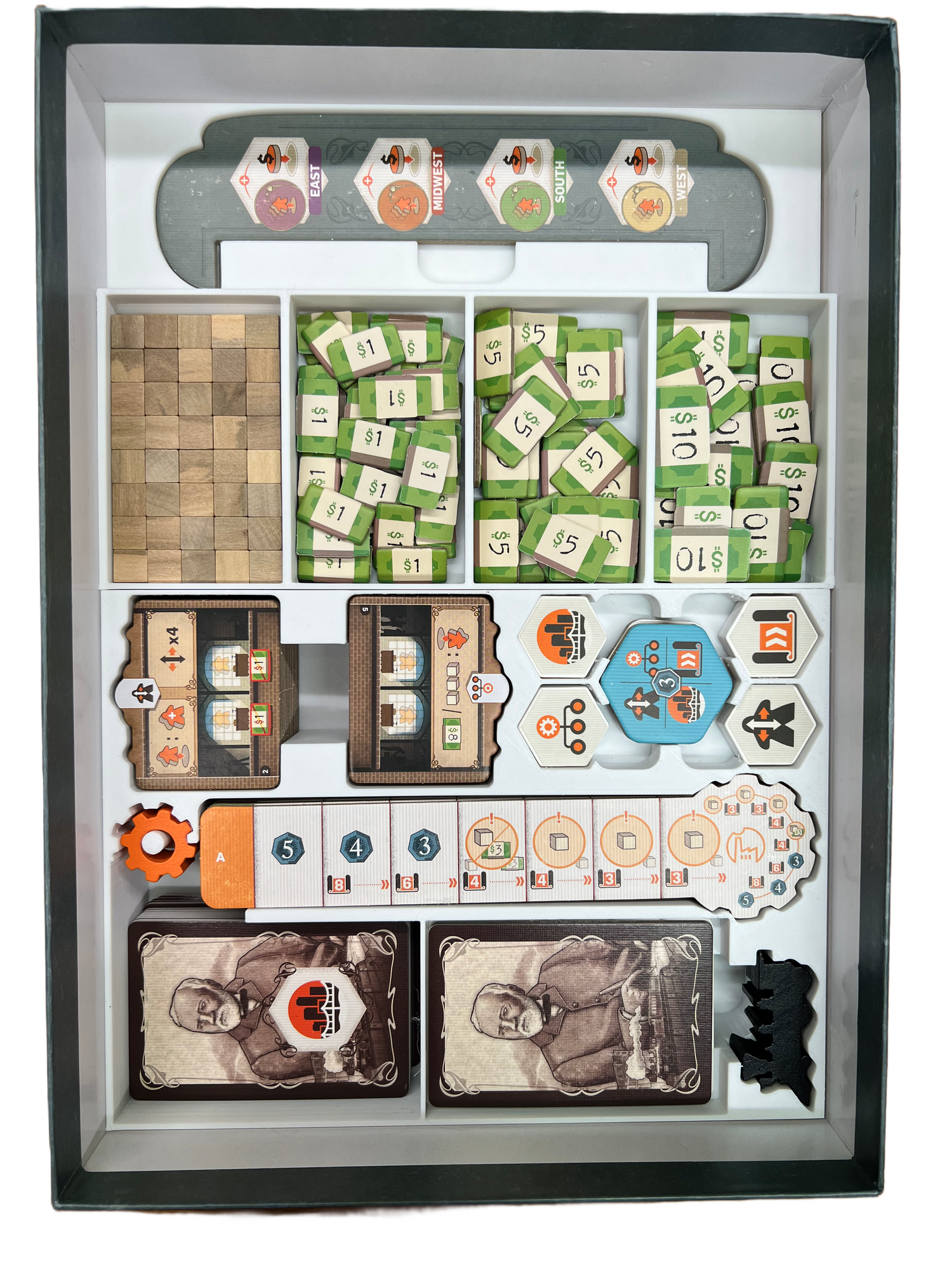 Inserto per organizzatore di giochi da tavolo Carnegie