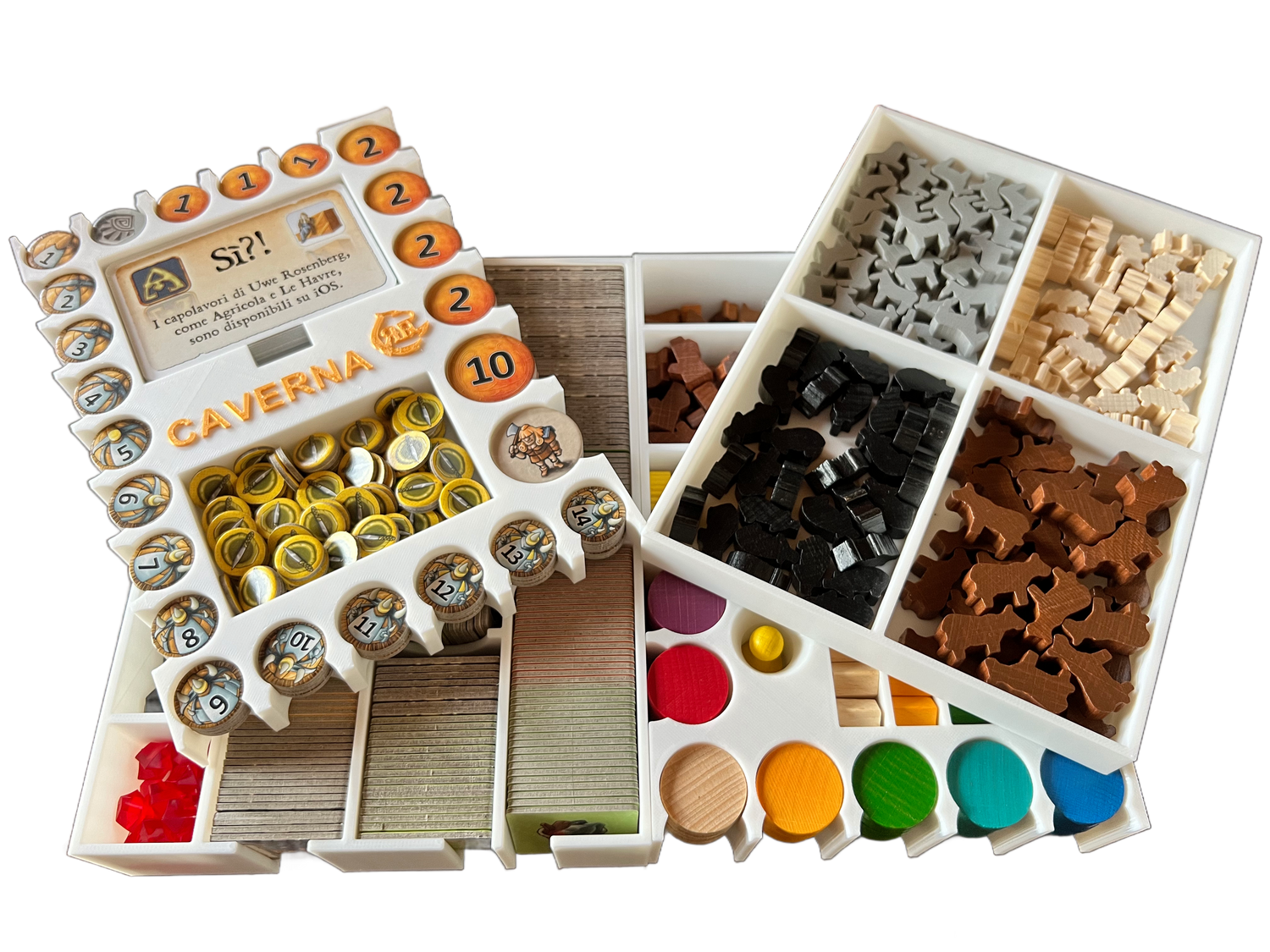 Caverna Board Game Organizer | 3D Printed Storage Insert