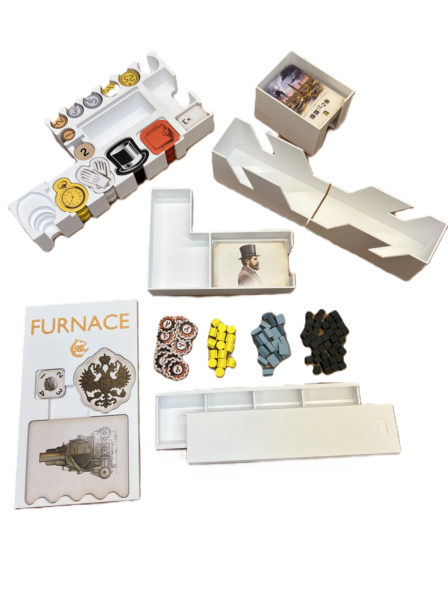 Furnace Board Game Organizer - 3D Printed Insert