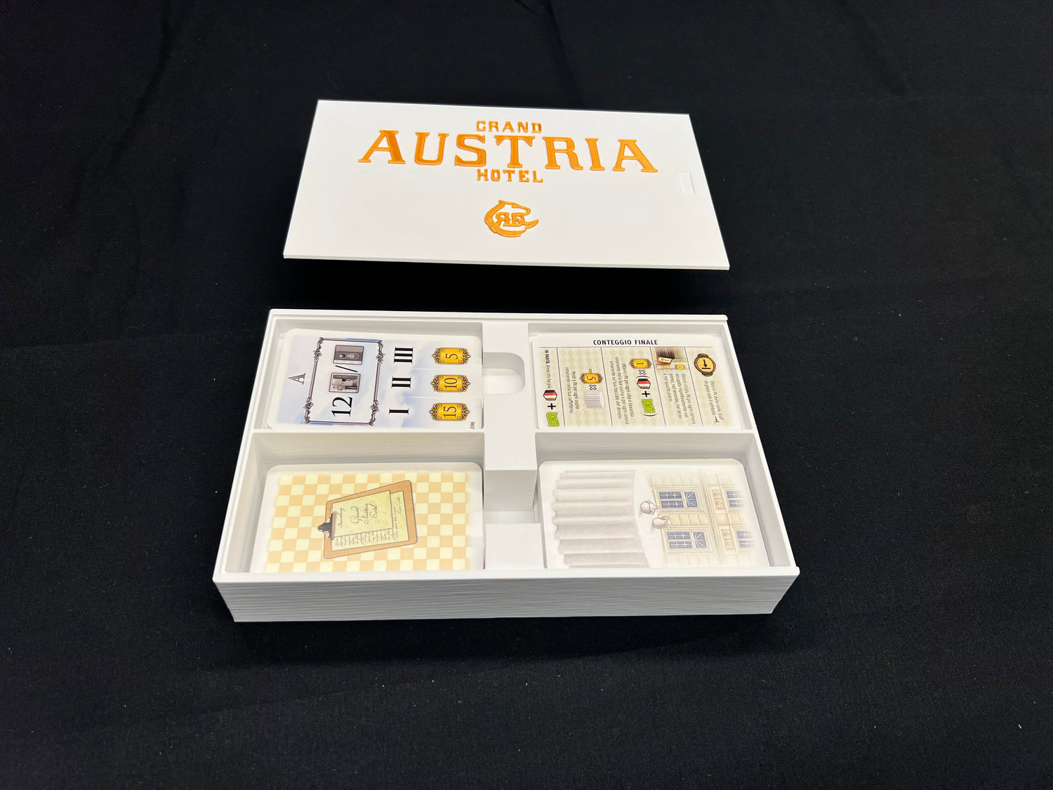 Grand Austria Hotel Organizer - STL FILE: 3D Printable Game Insert