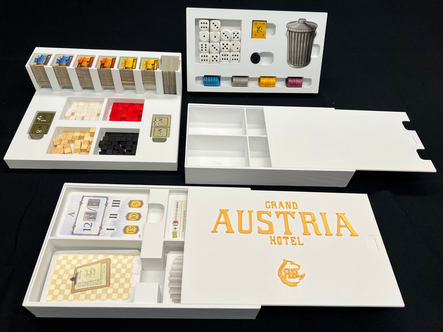 Grand Austria Hotel Organizer - STL FILE: 3D Printable Game Insert