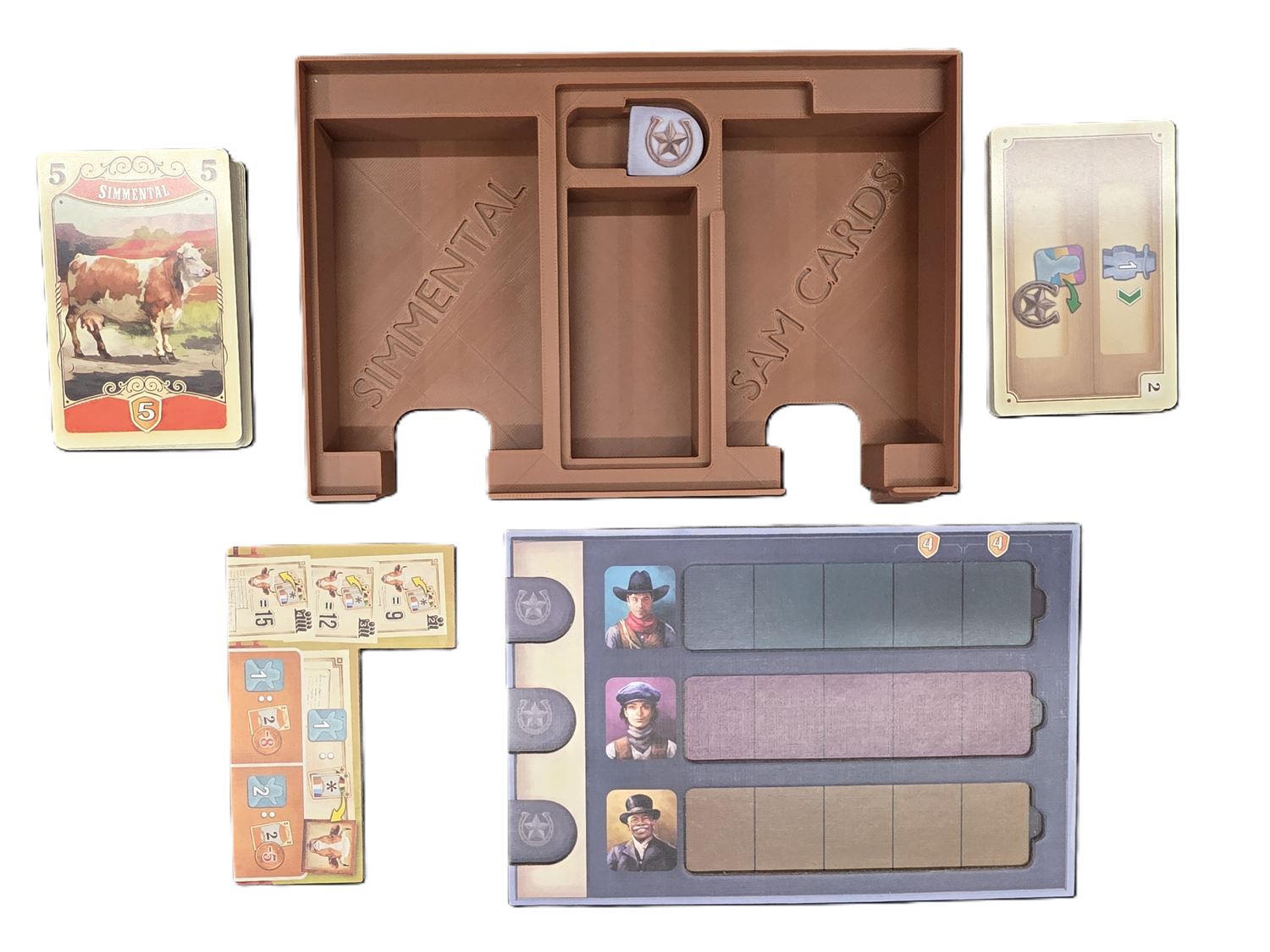 Great Western Trail Second Edition - Board Game Organizer Insert