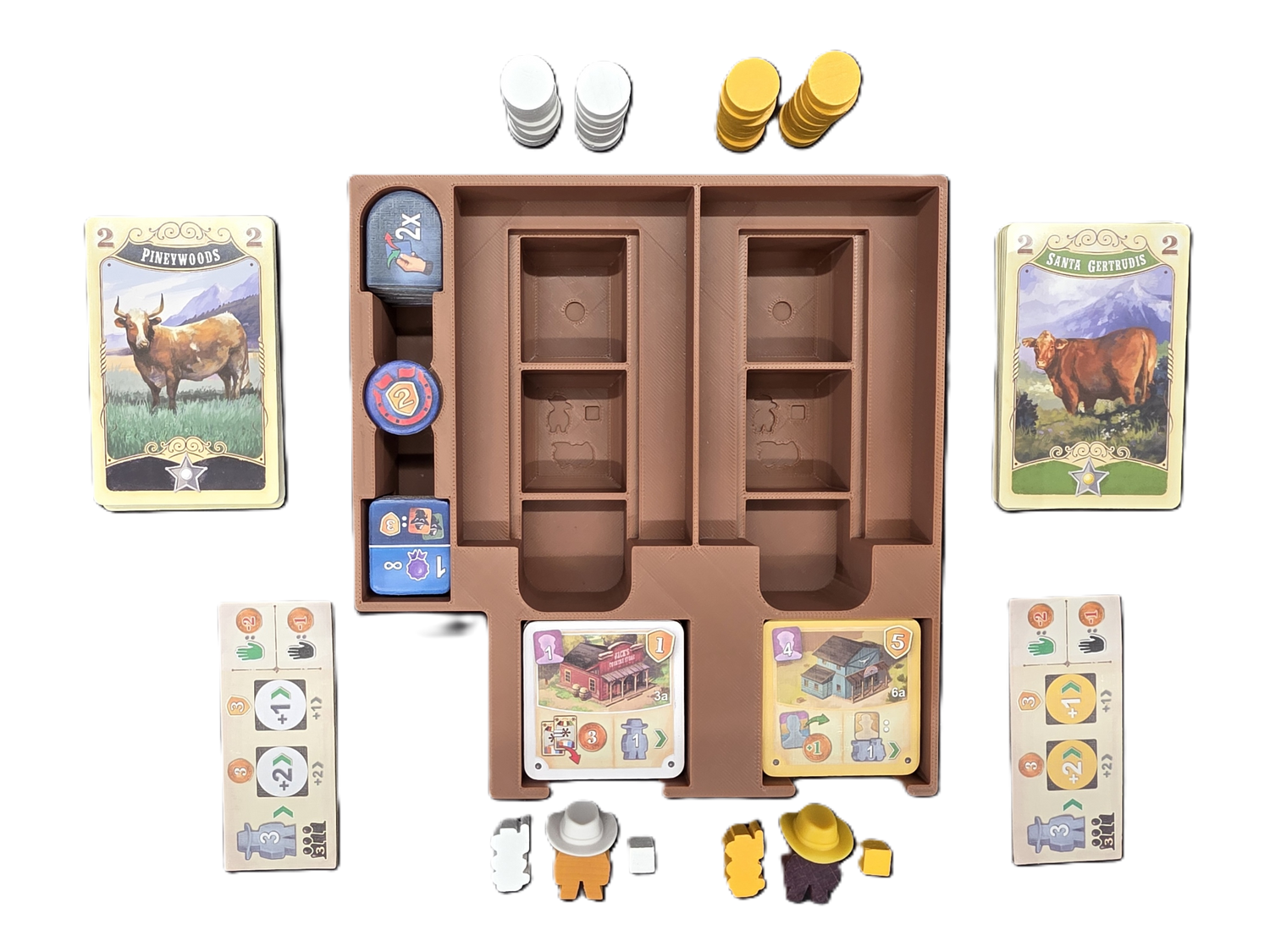 Great Western Trail Second Edition - Board Game Organizer Insert