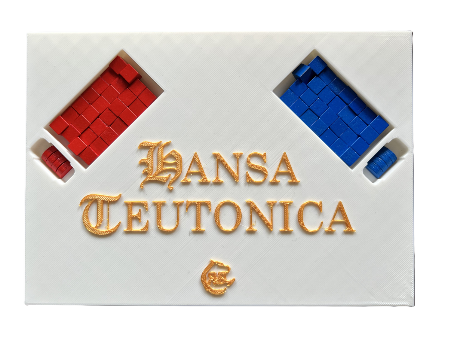 Organizzatore per giochi da tavolo Hansa Teutonica | Inserto stampato in 3D