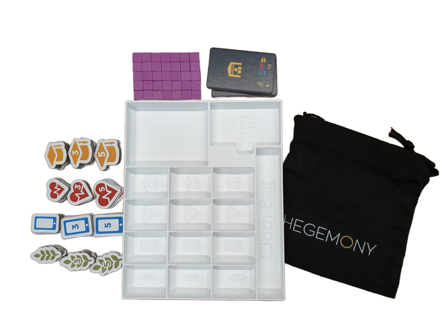 Hegemony and expansions Board Game Organizer - Insert