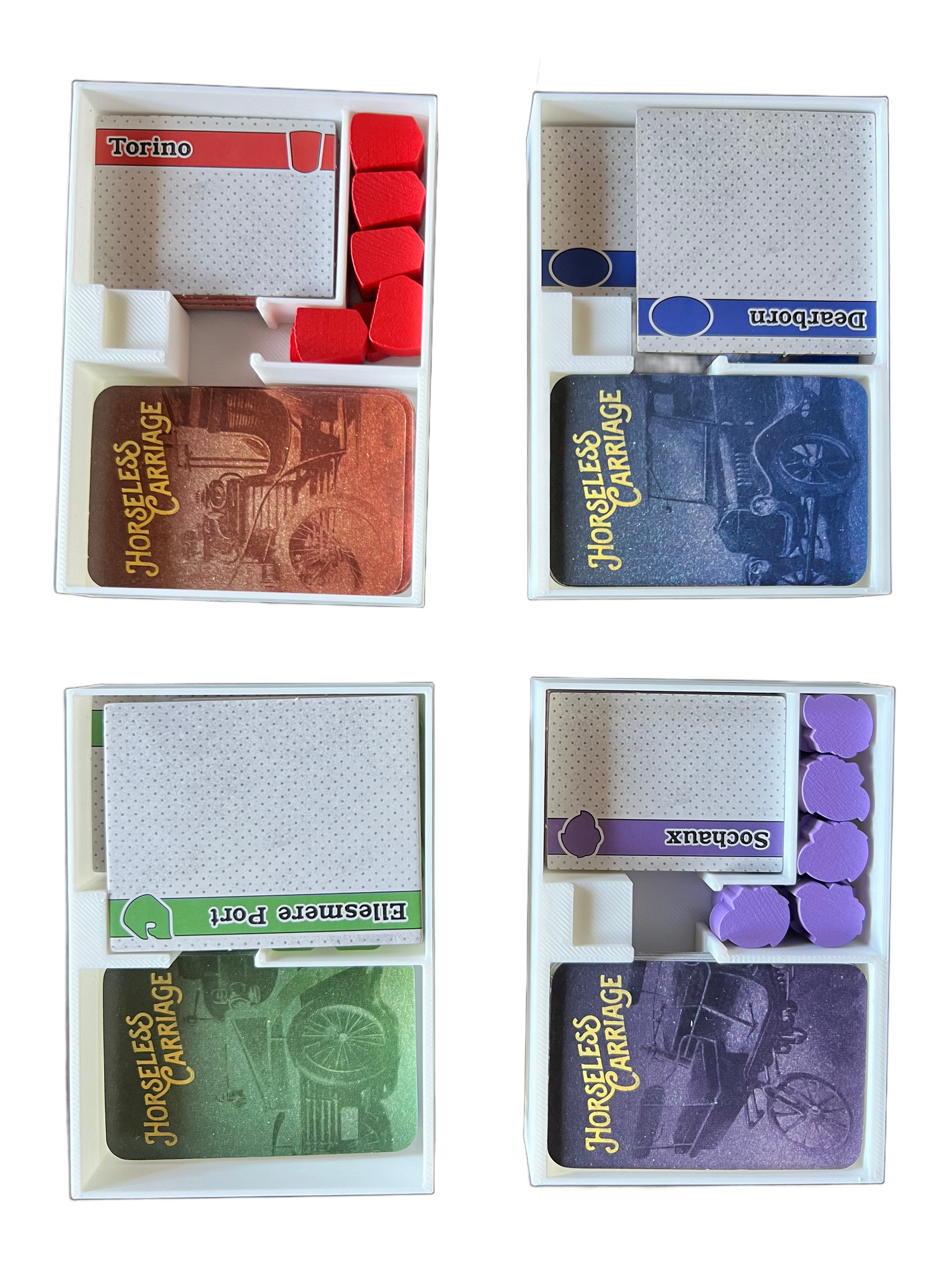 Horseless Carriage Board Game Organizer | 3D Printed Insert