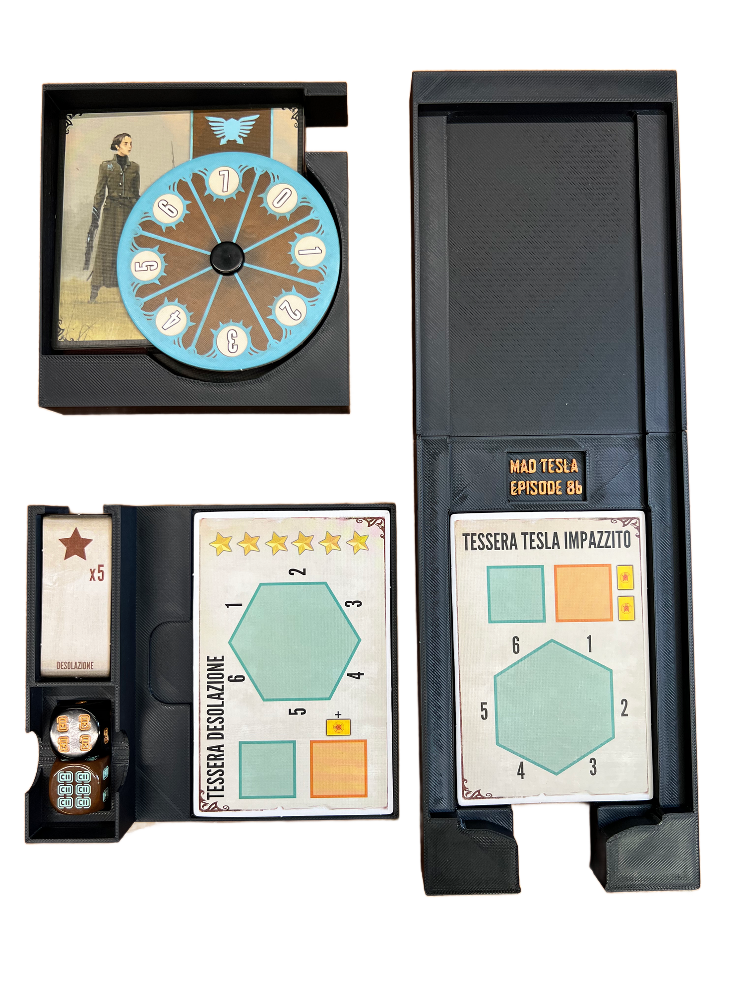 Scythe: The Rise of Fenris Board Game Organizer - 3D Printed Insert