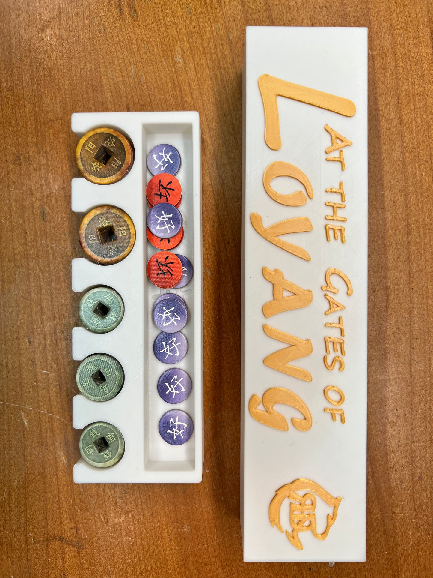 At the Gates of Loyang Board Game Organizer - Insert - Premium Storage Solution - SLEEVED Version - STL file for 3D printing