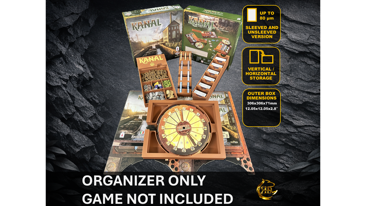 Kanal Board Game Organizer Insert