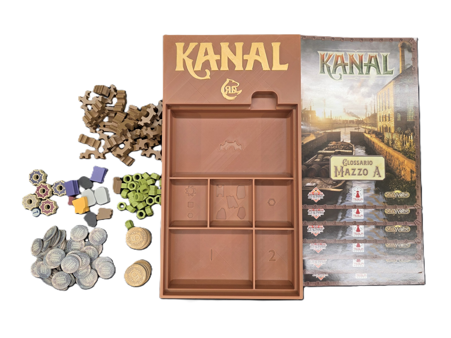 Kanal Board Game Organizer Insert