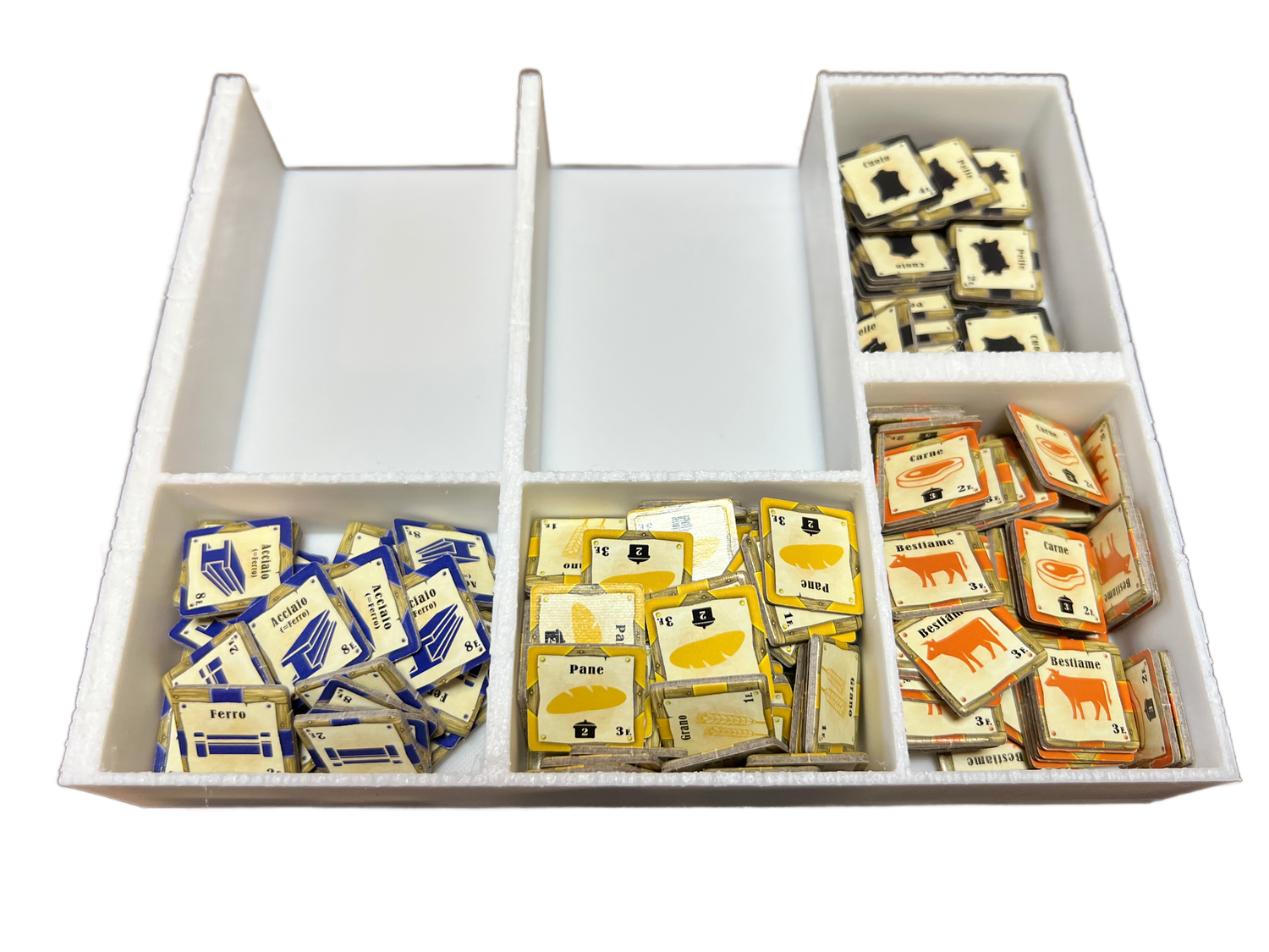 Organizer do gier planszowych Le Havre, rozwiązanie do przechowywania wydrukowane w technologii 3D