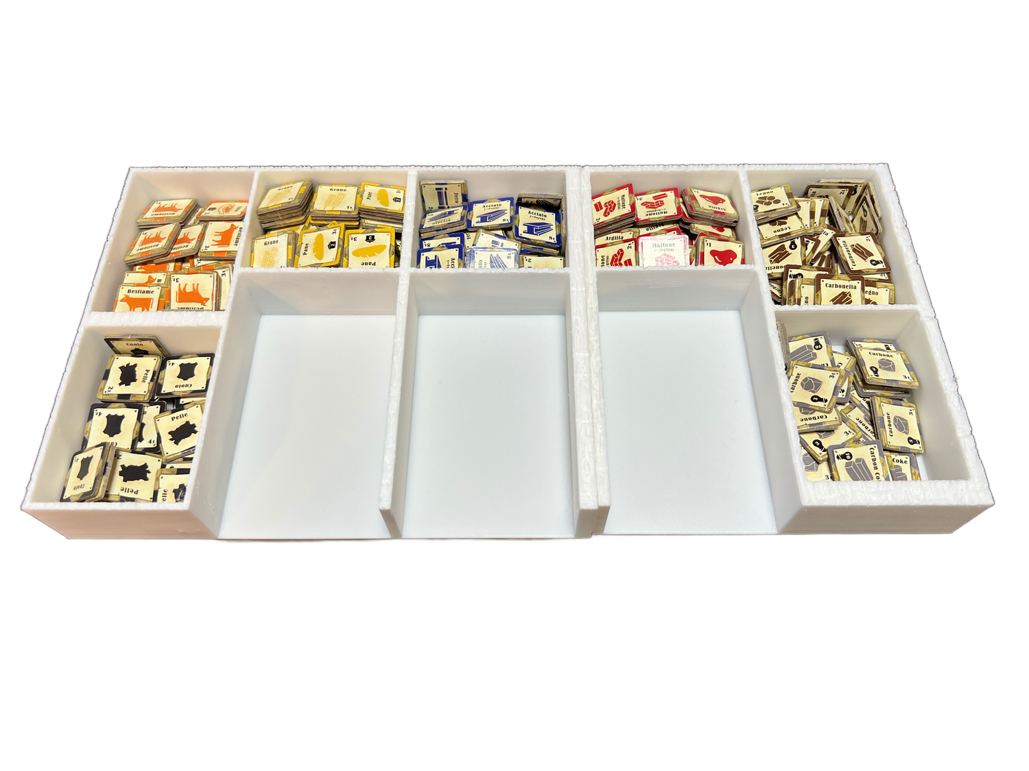 Organizer do gier planszowych Le Havre, rozwiązanie do przechowywania wydrukowane w technologii 3D