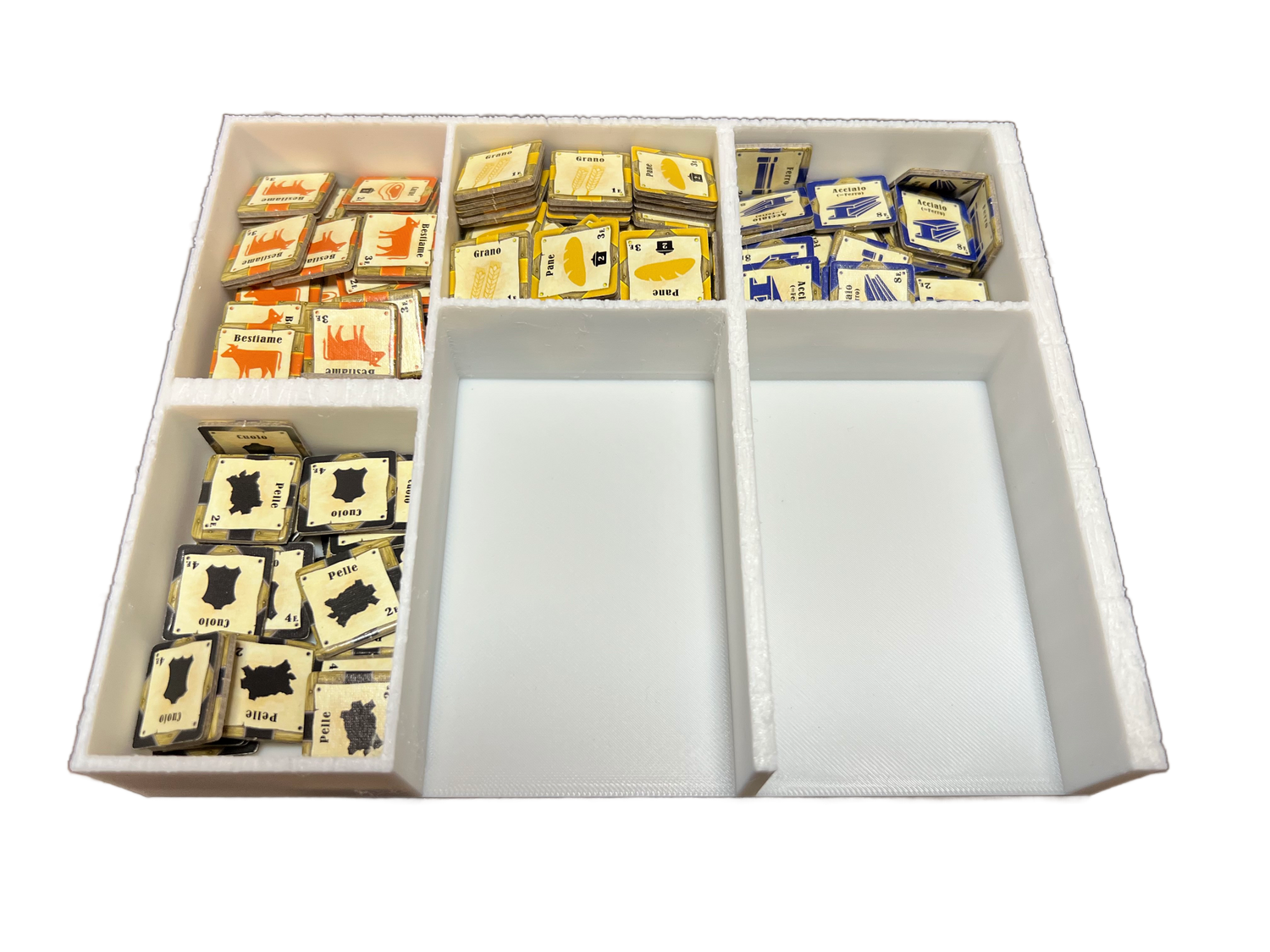 Organizer do gier planszowych Le Havre, rozwiązanie do przechowywania wydrukowane w technologii 3D