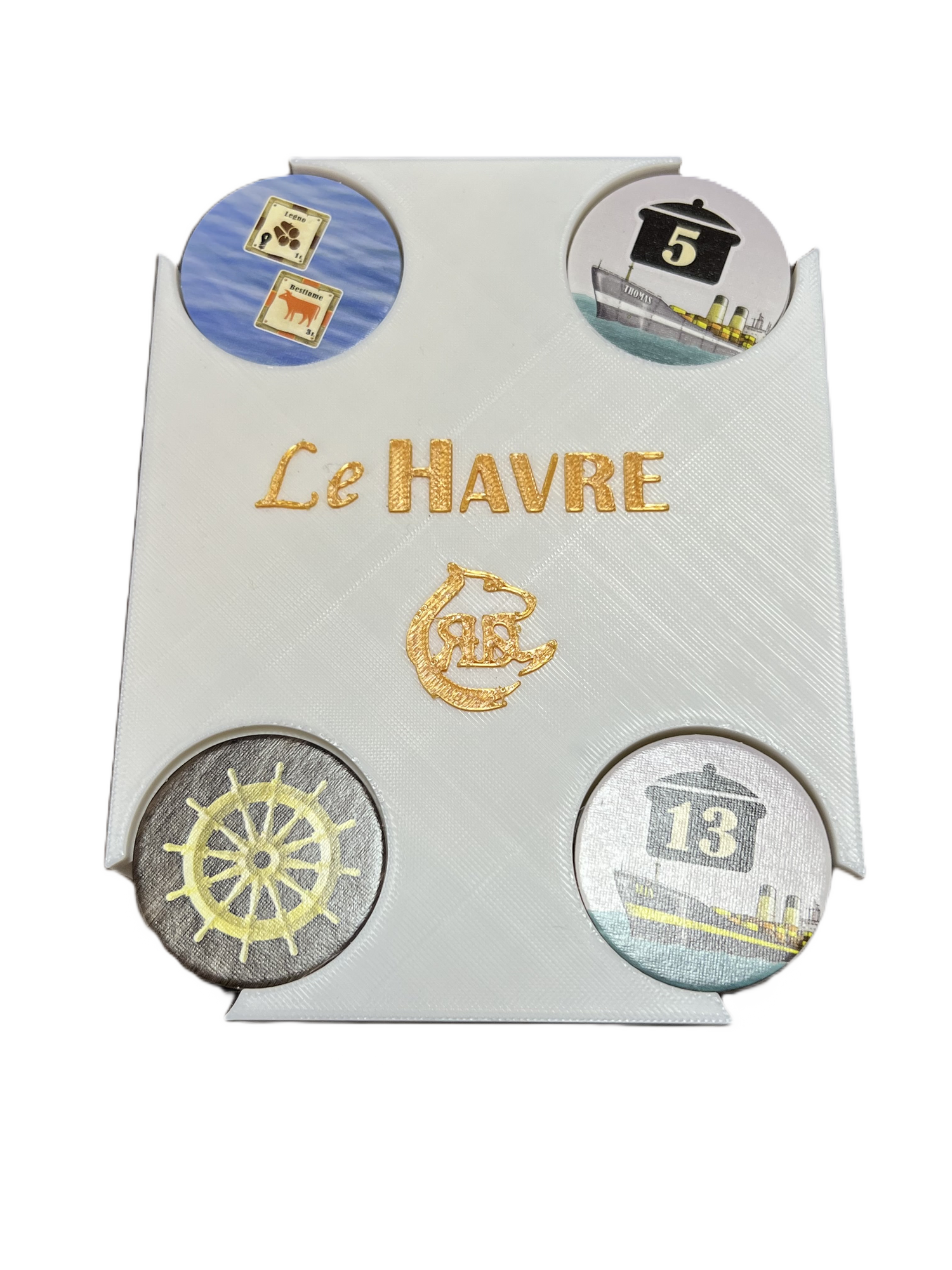 Organizer do gier planszowych Le Havre, rozwiązanie do przechowywania wydrukowane w technologii 3D