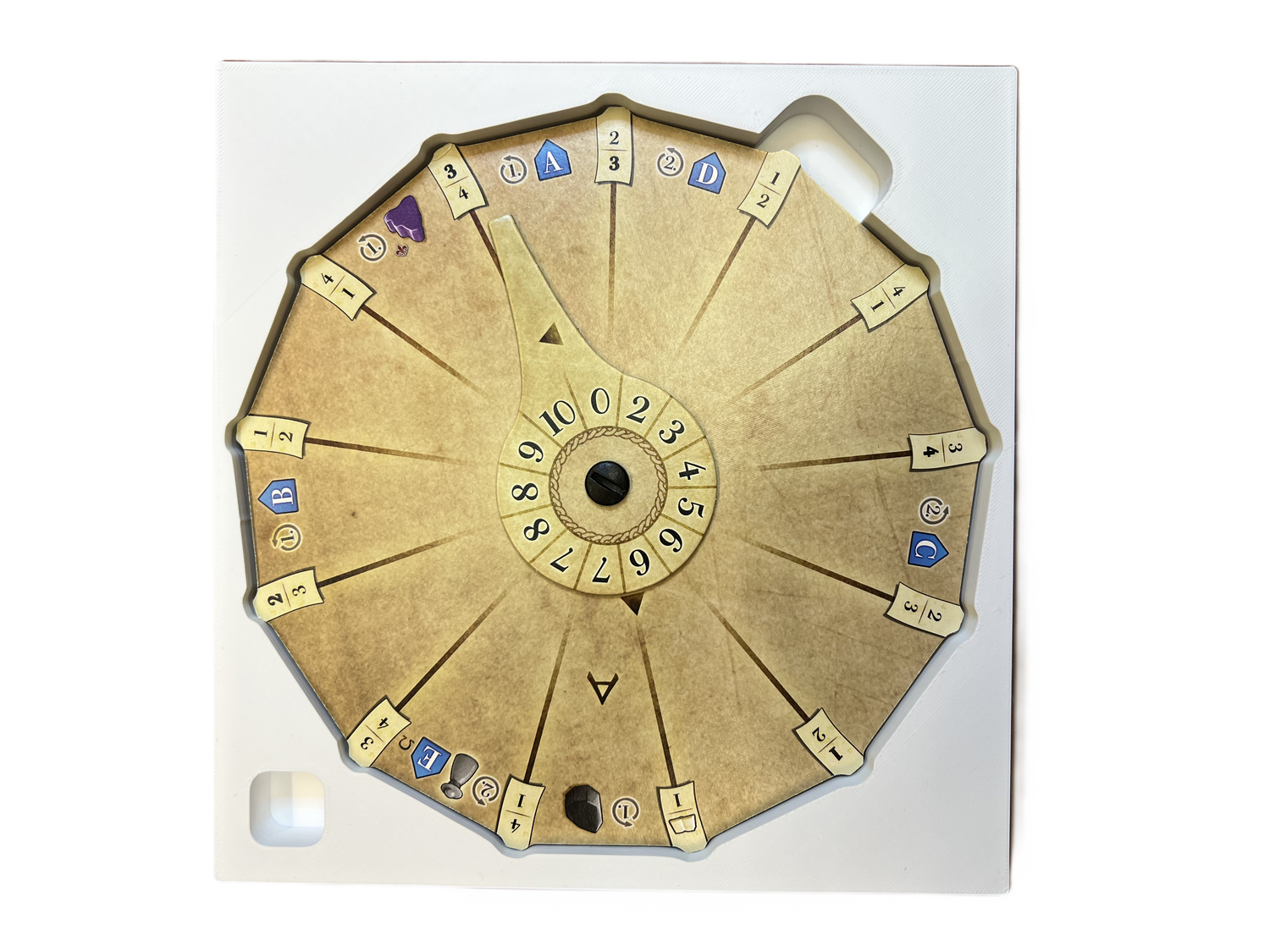 Organizer do gier planszowych Ora et Labora | Wkładka drukowana w 3D