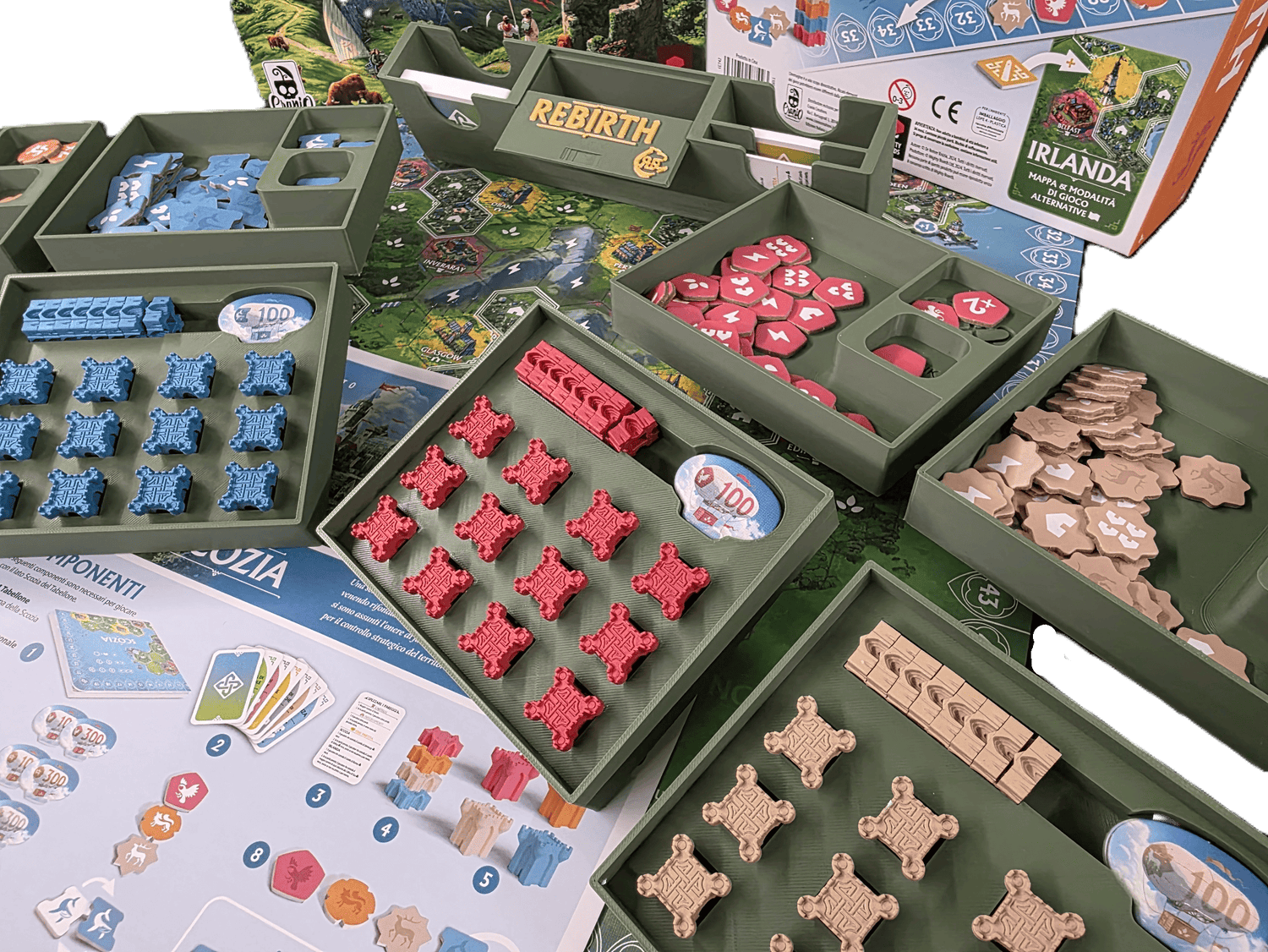 Rebirth Retail Edition Insert - STL Files 3D Printable Organizer