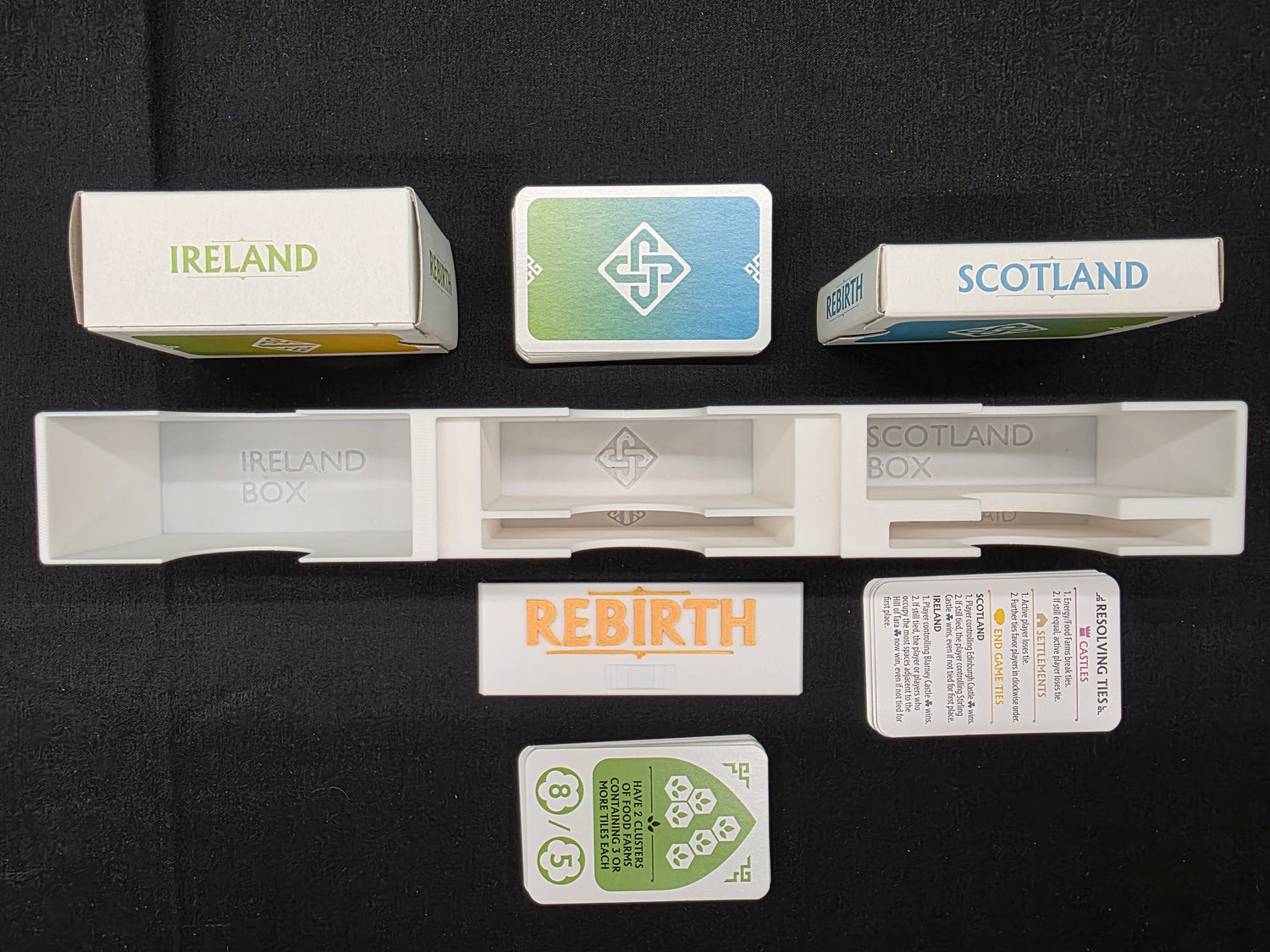 Rebirth 3D-Printed Game Organizer - STL Files to 3d print your insert