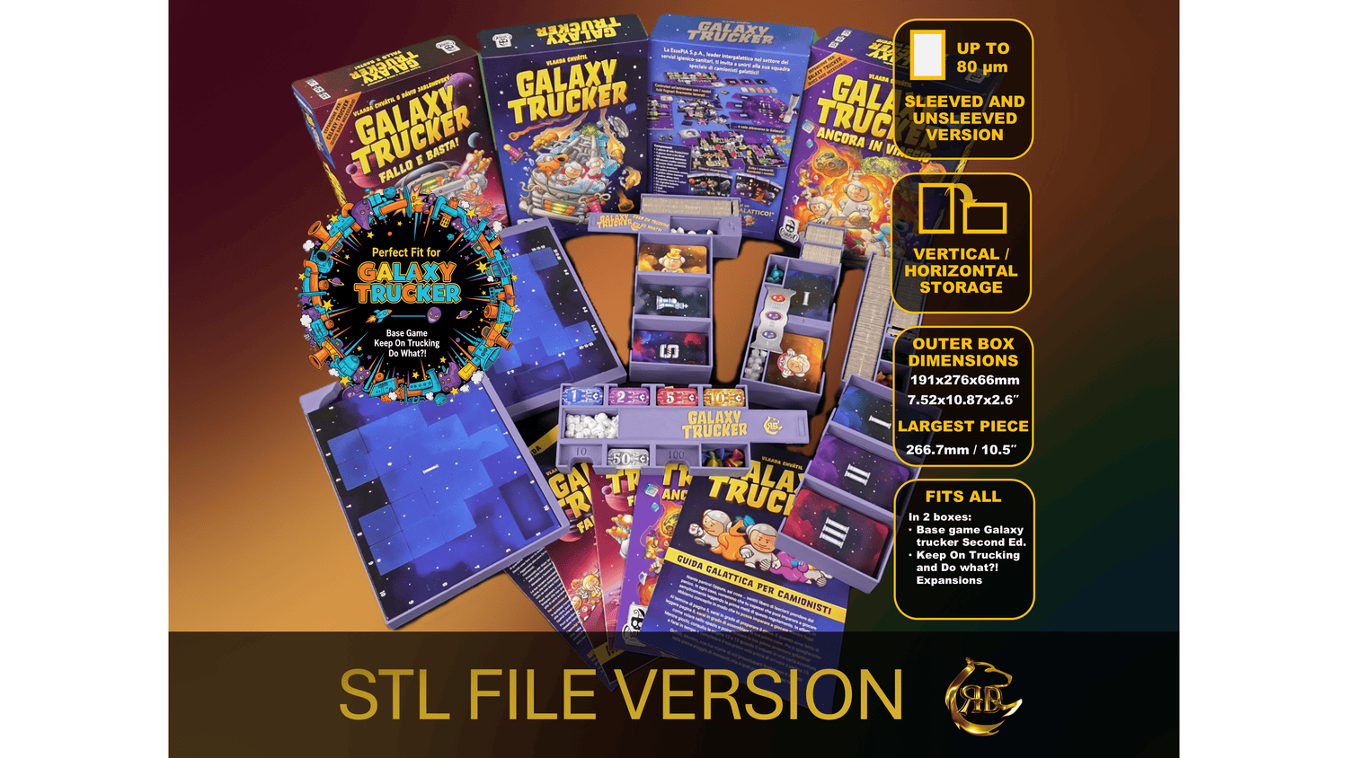 Galaxy Trucker and Expansions Insert STL Files