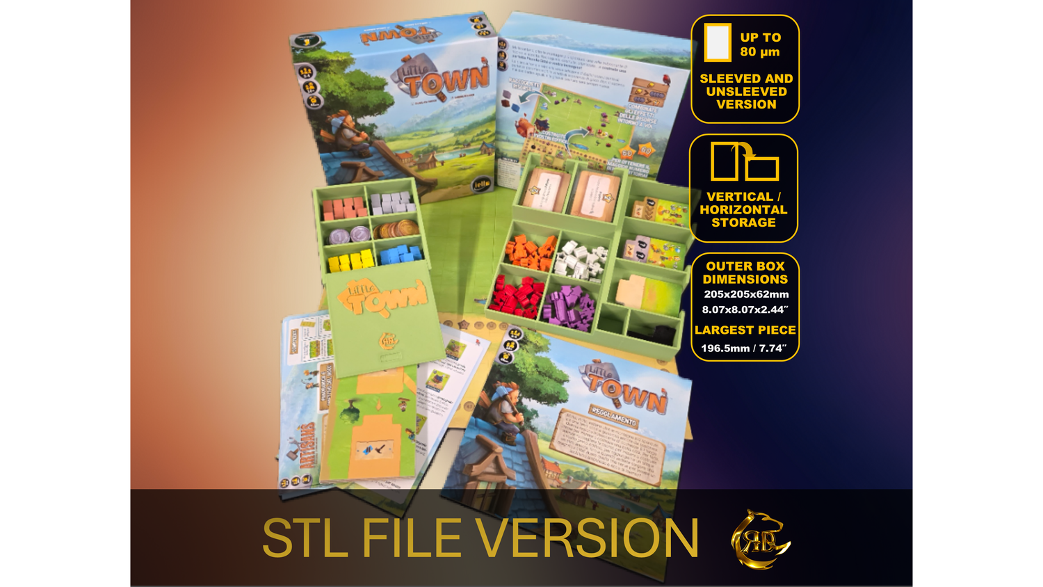 Little Town + Little Artisans expansion STL Files to 3D Print your Insert