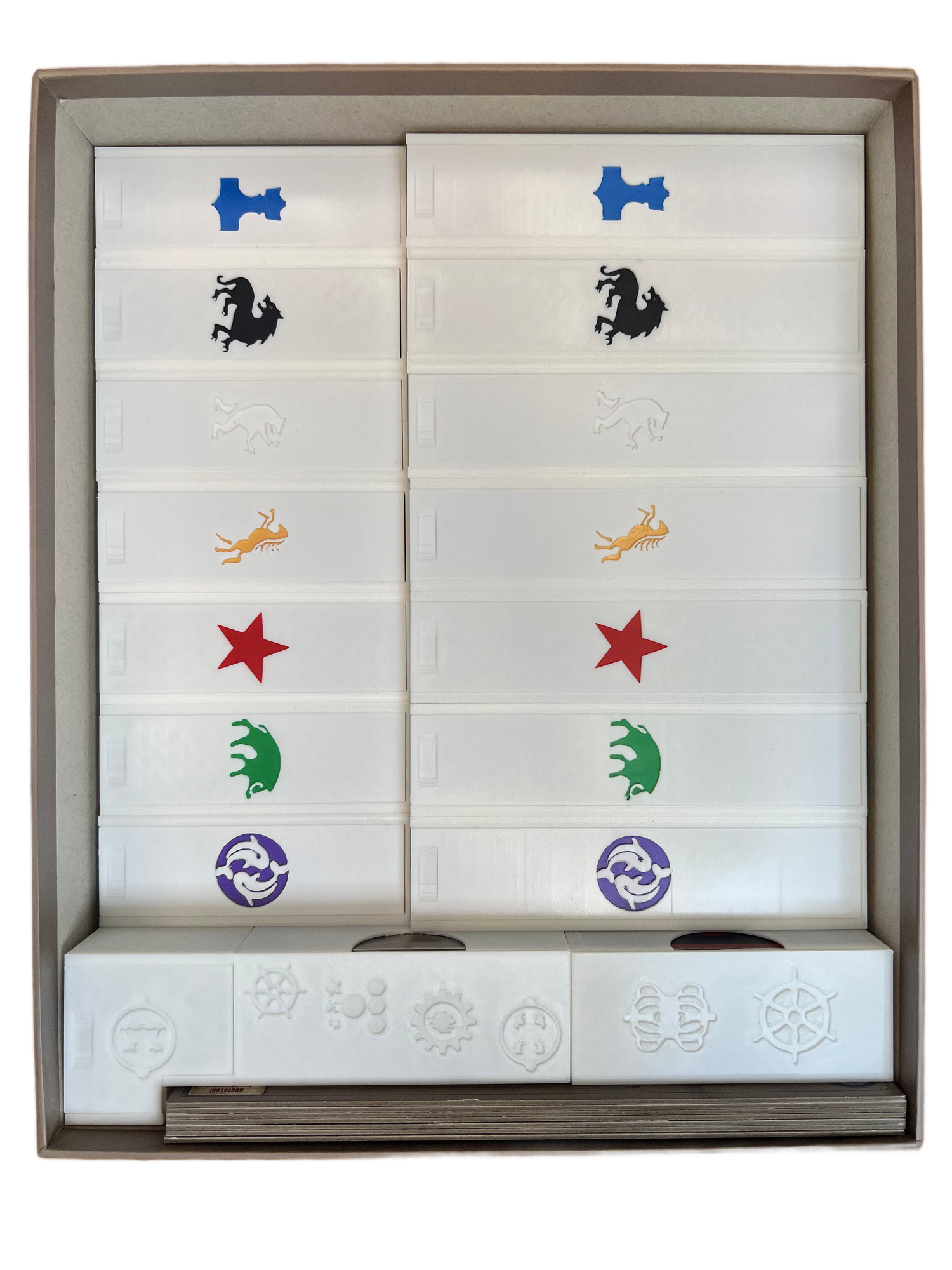 Scythe + Invaders From Afar + The Wind Gambit Expansions Board Game Insert STL FILE to print