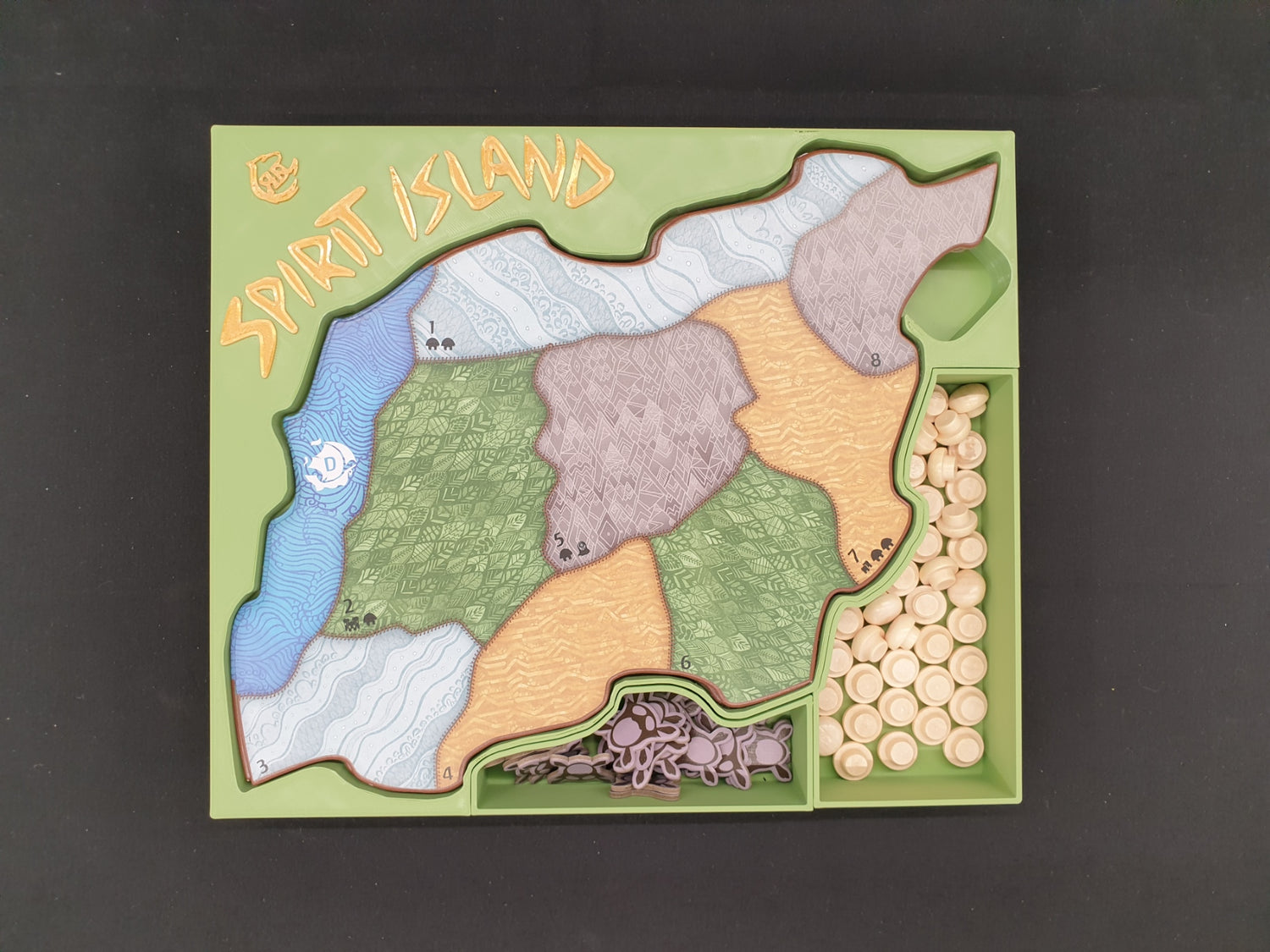 Spirit Island Board Game Organizer: 3D-Printed Storage Insert
