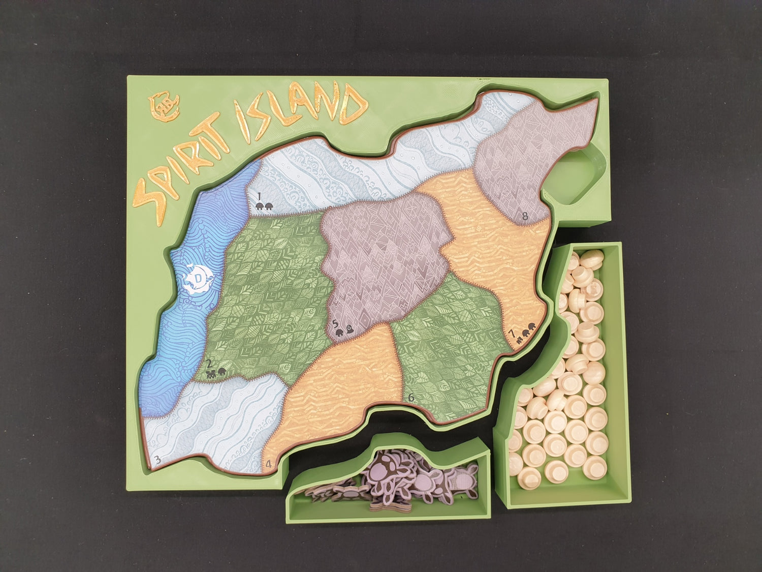 Spirit Island Board Game Organizer: 3D-Printed Storage Insert
