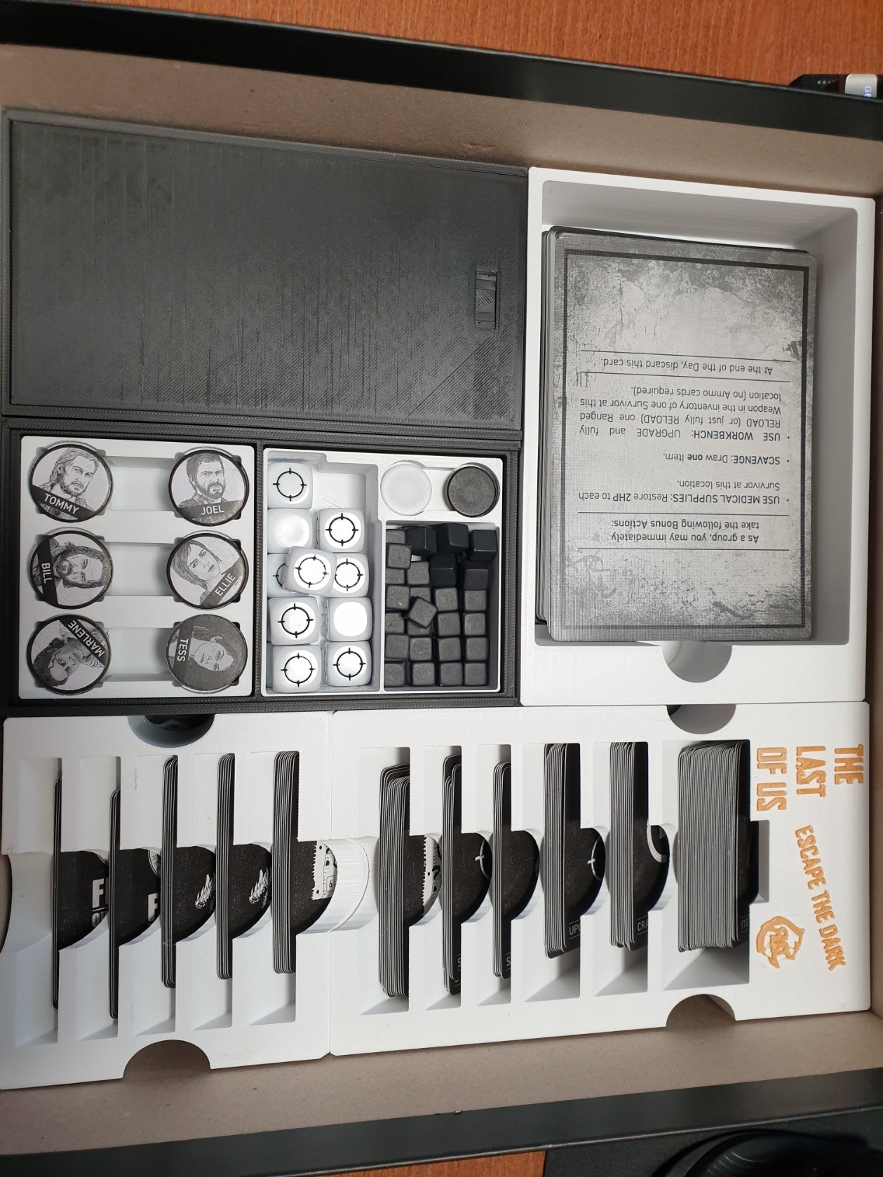 The Last Of Us Board Game Organizer β 3D Printed Insert