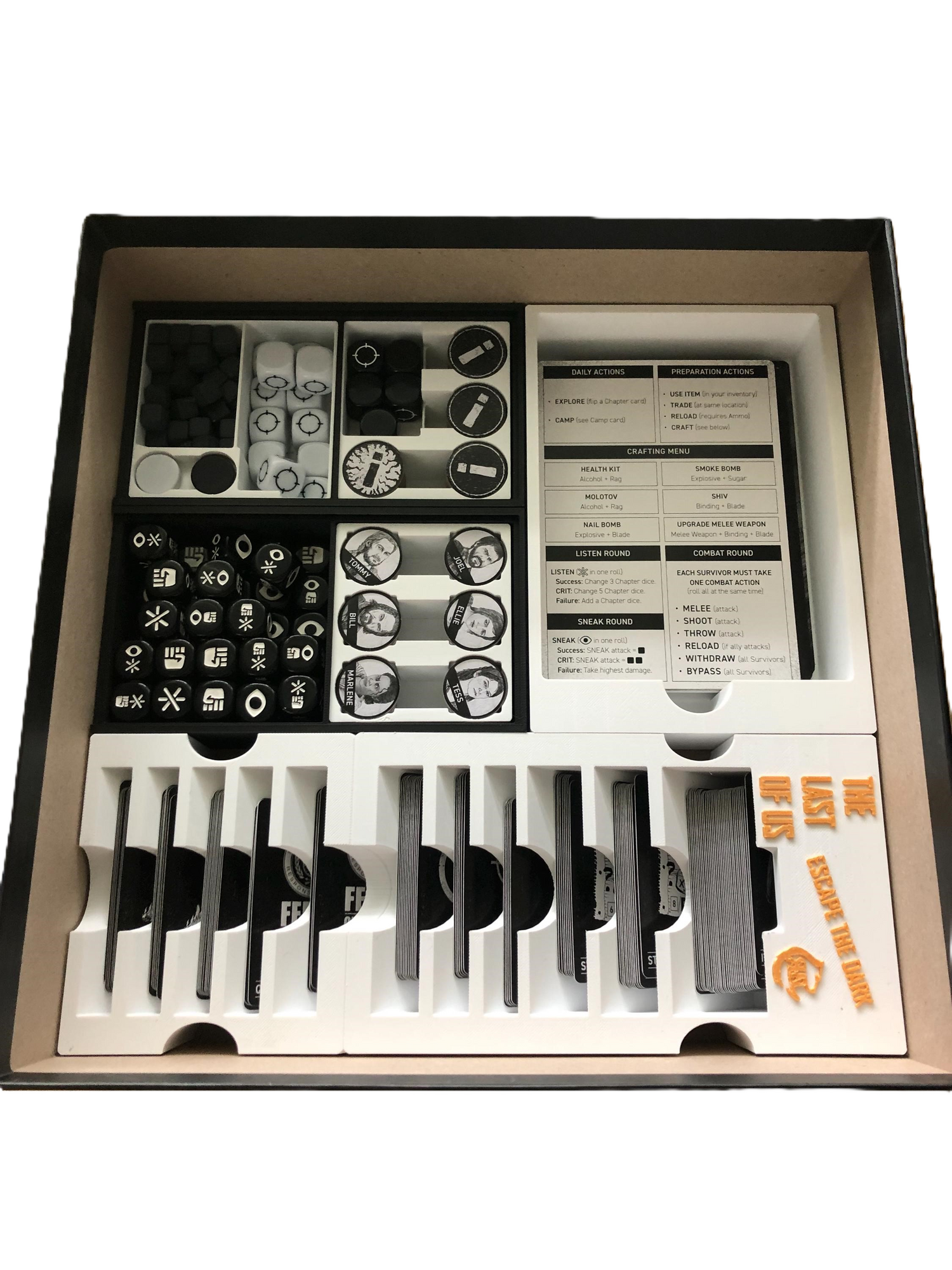 The Last Of Us Board Game Organizer β 3D Printed Insert
