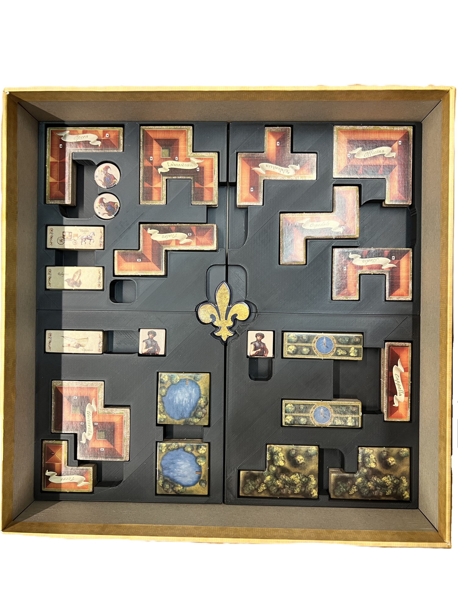 The Princes of Florence Limited Edition Board Game Organizer | 3D Printed Insert
