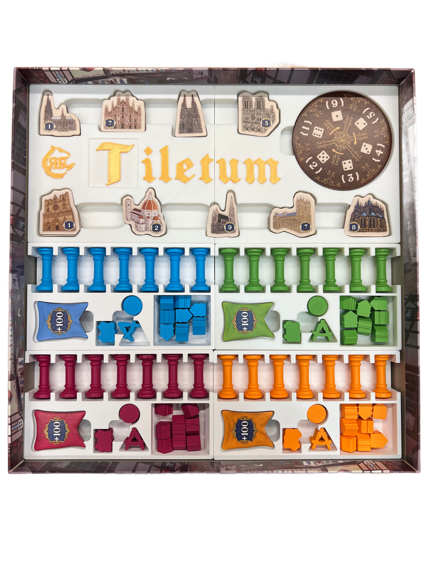 Tiletum Board Game Organizer | 3D Printed Insert