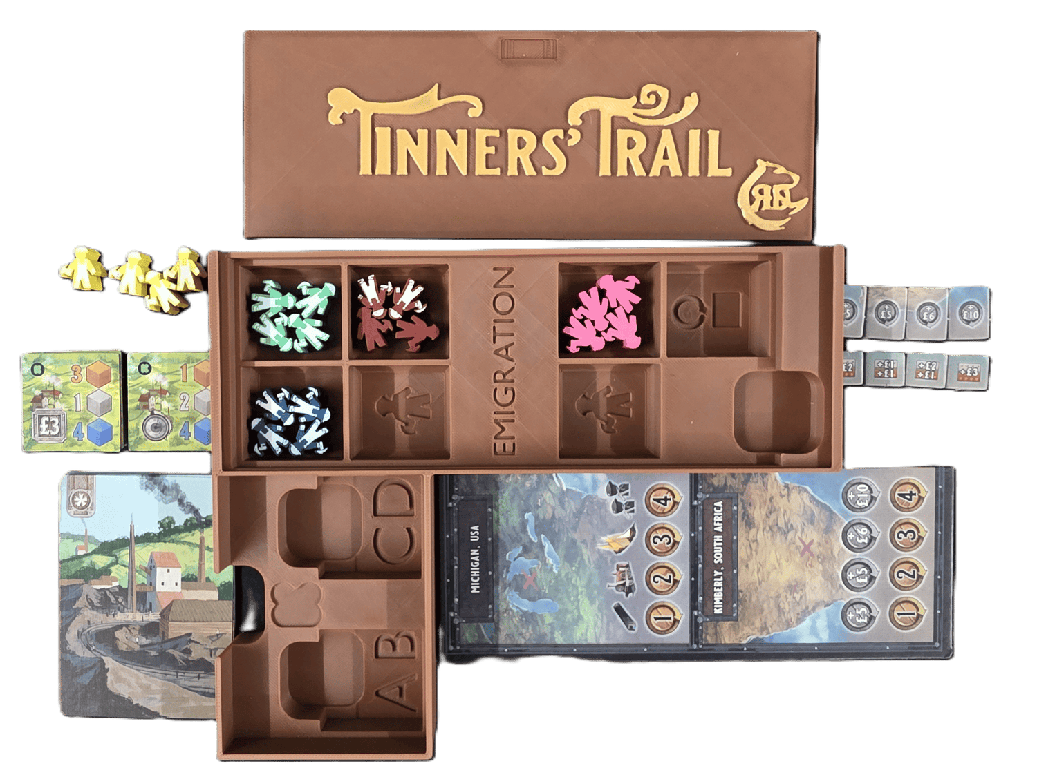 Tinners' Trail Second Edition 3D Printed Organizer