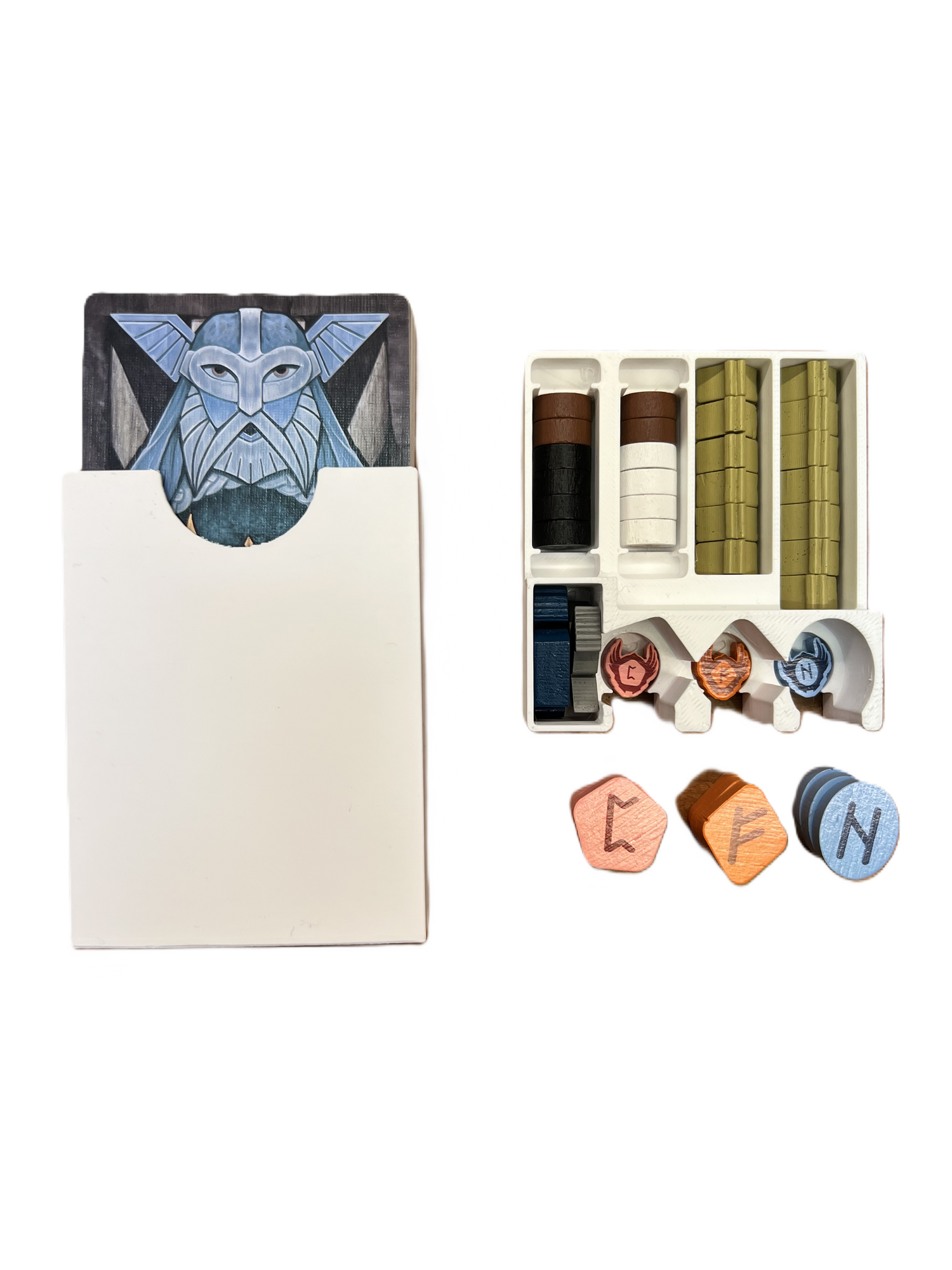 Tiny Epic Vikings Board Game Organizer | UNSLEEVED Version - STL file for 3D Printing